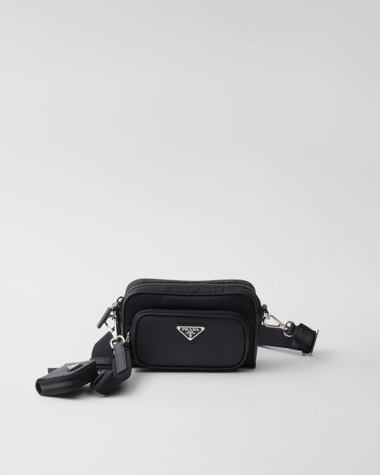 Sac porté épaule en Re-Nylon et cuir Saffiano - #2