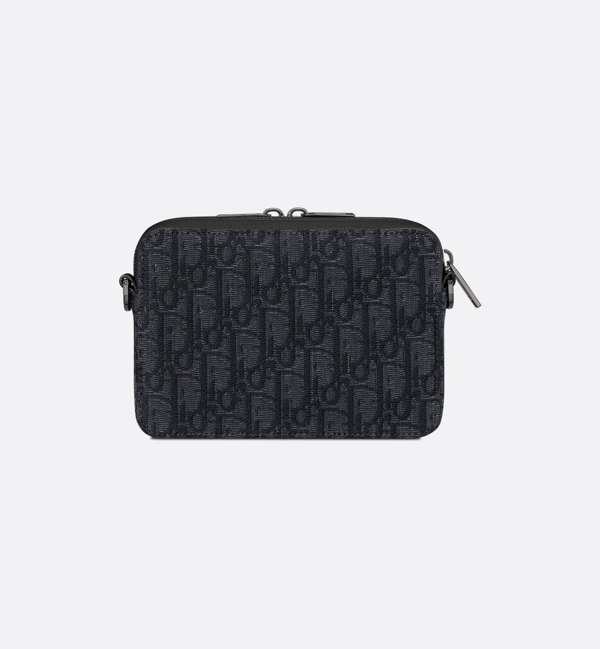 Pochette zippée à bandoulière
Toile jacquard Dior Oblique noir - #1